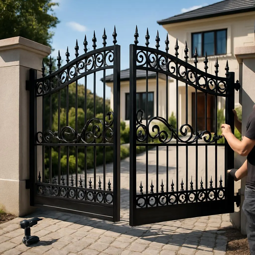 Aluminum Fence Installation in Chadds Ford, Pennsylvania